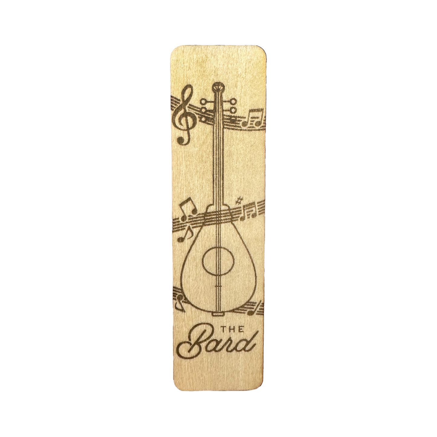 The Bard | Fantasy Collection | Laser Engraved 3mm Basswood Bookmark